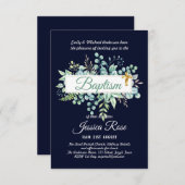 Doop Uitnodiging Eucalyptus Groenelementen BUDGET (Voorkant / Achterkant)