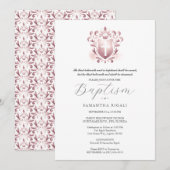 Doop Uitnodigingen Godsdienstige Godouders Naam (Voorkant / Achterkant)