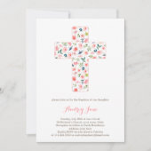 Doop uitnodigingen, Meisje doopuitnodigingen Kaart (Voorkant)