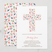 Doop uitnodigingen, Meisje doopuitnodigingen Kaart (Voorkant / Achterkant)