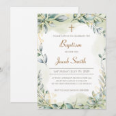 Doop uitnodigingen Meisje & Jongen Doop uitnodigin (Voorkant / Achterkant)