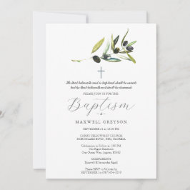 Doop Uitnodigingen Religieuze Olijftak