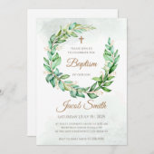 Doop uitnodigt & Doop uitnodigingen voor jongen (Voorkant / Achterkant)