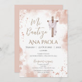 Doop van Boho-meisje Kaart (Voorkant / Achterkant)