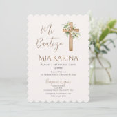 Doop van Boho met een beer in de wolken Kaart (Staand voorkant)