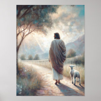 Doop van Christus, Christelijke Kunst, Jezus Chris Poster