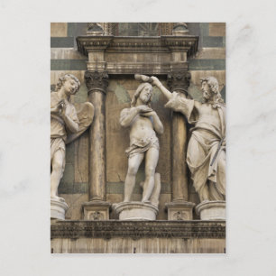 Doop van Christus - standbeeld uit Florence Briefkaart