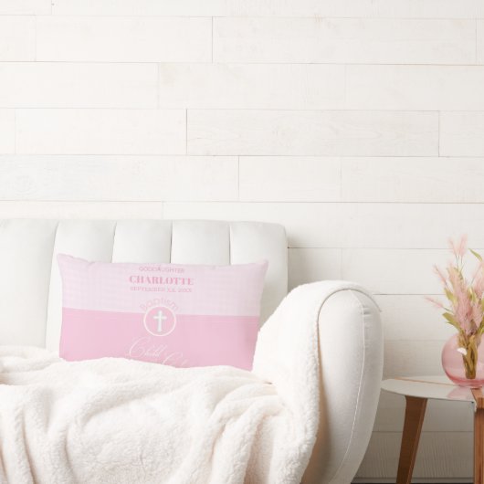 Doop van de Goddochter Roze Kind van God Gepersona Kussen (Bank)