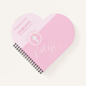 Doop van de Goddochter Roze Kind van God Gepersona Notitieboek (Voorkant)