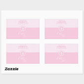 Doop van de Goddochter Roze Kind van God Gepersona Rechthoekige Sticker (Vel)