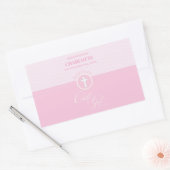 Doop van de Goddochter Roze Kind van God Gepersona Rechthoekige Sticker (Envelop)