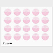 Doop van de Goddochter Roze Kind van God Gepersona Ronde Sticker (Vel)