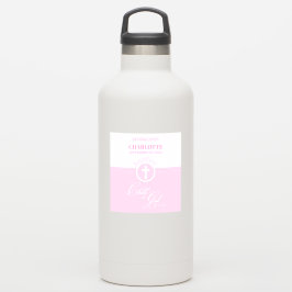 Doop van de Goddochter Roze Kind van God Gepersona Sticker