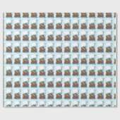 Doop van de Noachsche Ark, Jongen in het Blauw Cadeaupapier (Vlak)