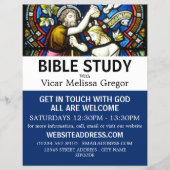 Doop van Jezus, Christelijke Bijbelklas Advertenti Flyer (Voorkant)