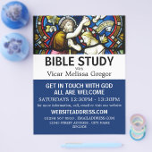 Doop van Jezus, Christelijke Bijbelklas Advertenti Flyer (Enkel)