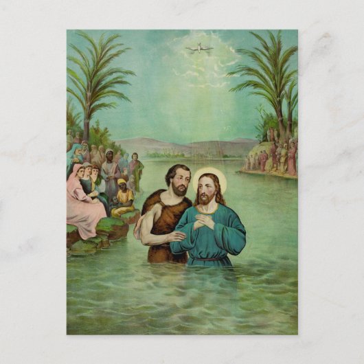 Doop van Jezus Christus Briefkaart (Voorkant)