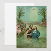 Doop van Jezus Christus Feestdagenkaart (Voorkant / Achterkant)