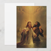 Doop van Jezus Christus Feestdagenkaart (Voorkant / Achterkant)