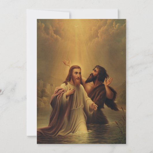 Doop van Jezus Christus Kaart (Voorkant)