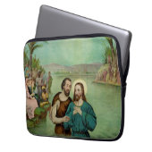 Doop van Jezus Christus Laptop Sleeve (Voorkant Links)