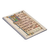 Doop van Jezus Christus Middeleeuws Chant Manuscri Notitieboek (Rechterzijde)