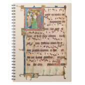 Doop van Jezus Christus Middeleeuws Chant Manuscri Notitieboek (Voorkant)