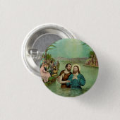 Doop van Jezus Christus Ronde Button 3,2 Cm (Voorkant /achterkant)