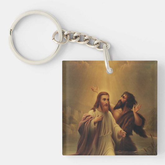 Doop van Jezus Christus Sleutelhanger (Voorkant)