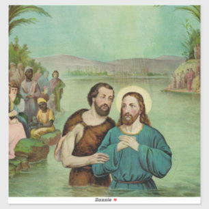Doop van Jezus Christus Sticker