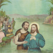 Doop van Jezus Christus Sticker (Voorkant)