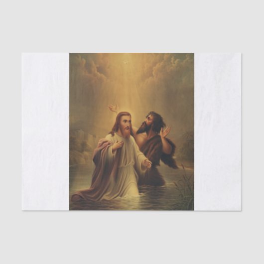 Doop van Jezus Christus Tissuepapier (Voorkant)