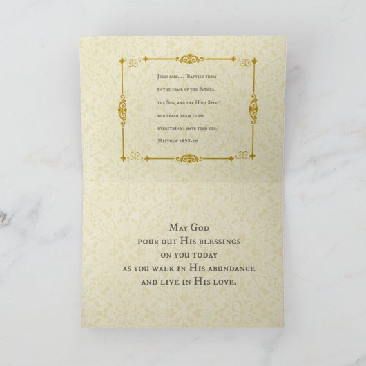 Doop van Jezus door Johannes de Doper Kaart (Binnen)