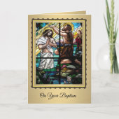 Doop van Jezus door Johannes de Doper Kaart (Voorkant)