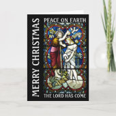 Doop van Jezus, Glas in lood Kerstgroet Kaart (Voorkant)
