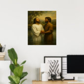 Doop van Jezus™ LDS Wall Art Print (Thuiskantoor)