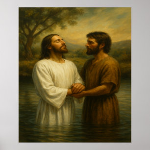 Doop van Jezus™ LDS Wall Art Print