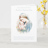 Doop van kleinkind Grootouder  Kaart (Gele Bloem)