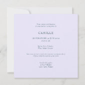 Doop van kolibrie kaart (Achterkant)