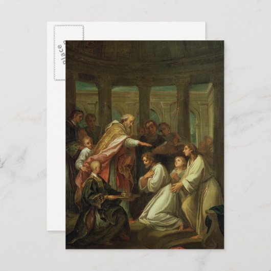 Doop van St. Augustine Briefkaart (Voorkant / Achterkant)