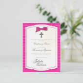 Doop, Verjaardag, Quinceañera, Wedding Keepsake Briefkaart (Staand voorkant)