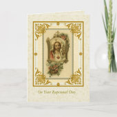 DOOP VOLWASSEN Heilig Hart van Jezus met lam Kaart (Voorkant)