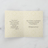 DOOP VOLWASSEN Heilig Hart van Jezus met lam Kaart (Binnen)