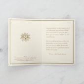 Doop voor Baby Gezegende Maria Blauwe Bloemen Kaart (Binnen)