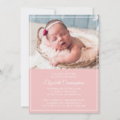 Doop voor haar | Modern eenvoudig Lijst Kaart (Voorkant)