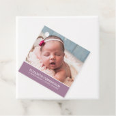 Doop voor haar | Moderne eenvoudige aangepaste fot Bedankjes Labels (In situ)