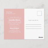 Doop voor haar moderne en eenvoudige foto briefkaart (Achterkant)