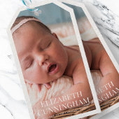 Doop voor haar | Moderne en eenvoudige foto Cadeaulabel