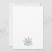 Doop voor hem aquarel engelen en kruis kaart (Achterkant)