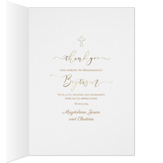 Doop waterverf bedankje (Binnen (Rechts))